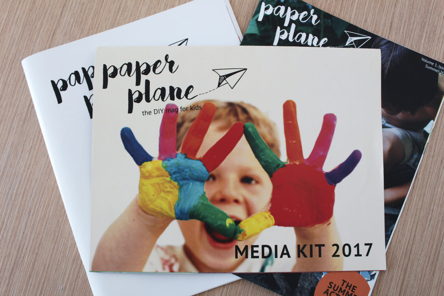 Paper Plane project materials – front covers + media kit