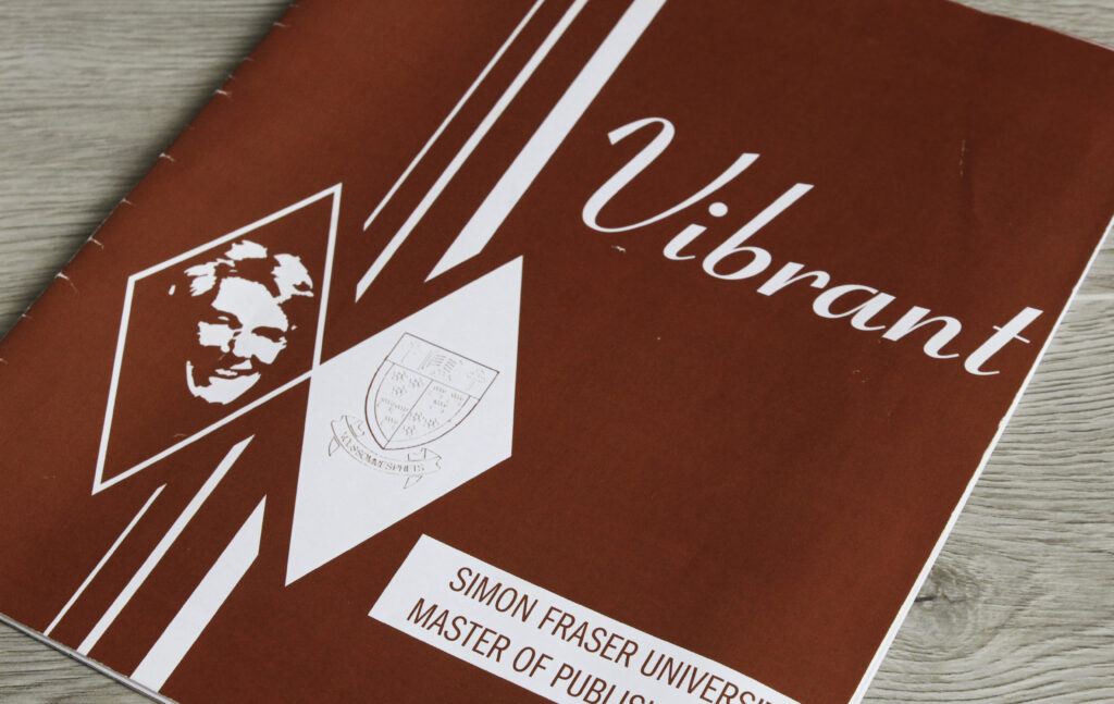 Cover of Vibrant – A student magazine developed by the 2004/05 cohort